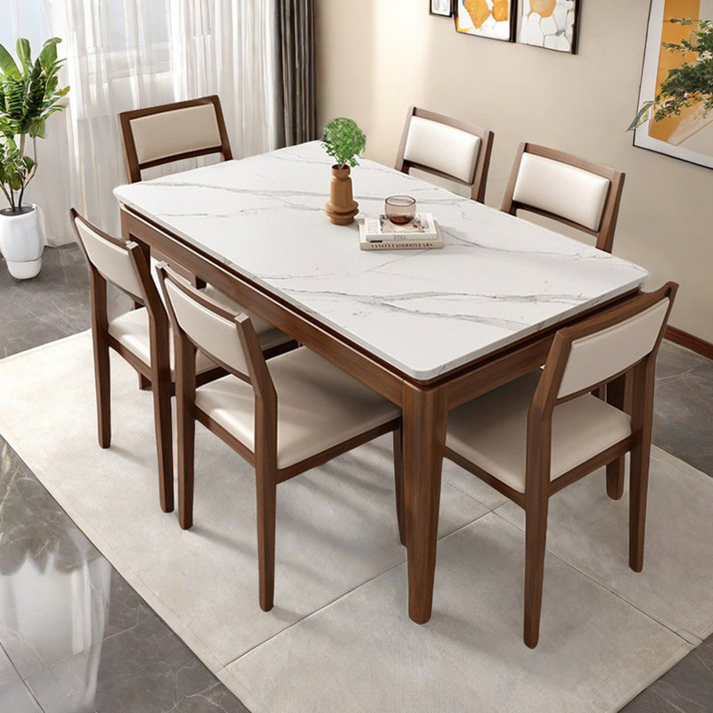 ZKuylo Modern simple rectangular dining table sets | Wayfair
